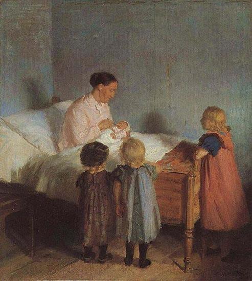 Anna Ancher Little Brother Sweden oil painting art